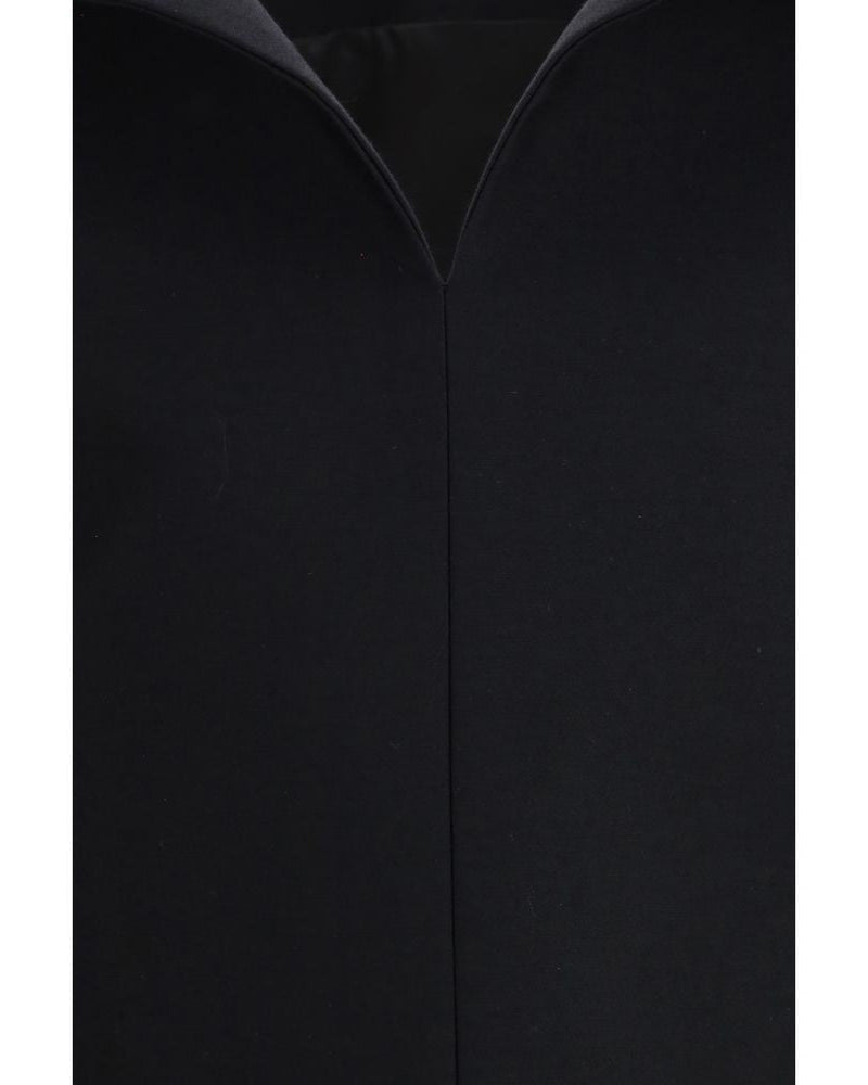 Balenciaga – Silk-Blend Strapless Cocktail Dress Nero con Scollatura Scultorea