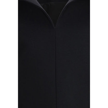 Balenciaga – Silk-Blend Strapless Cocktail Dress Nero con Scollatura Scultorea