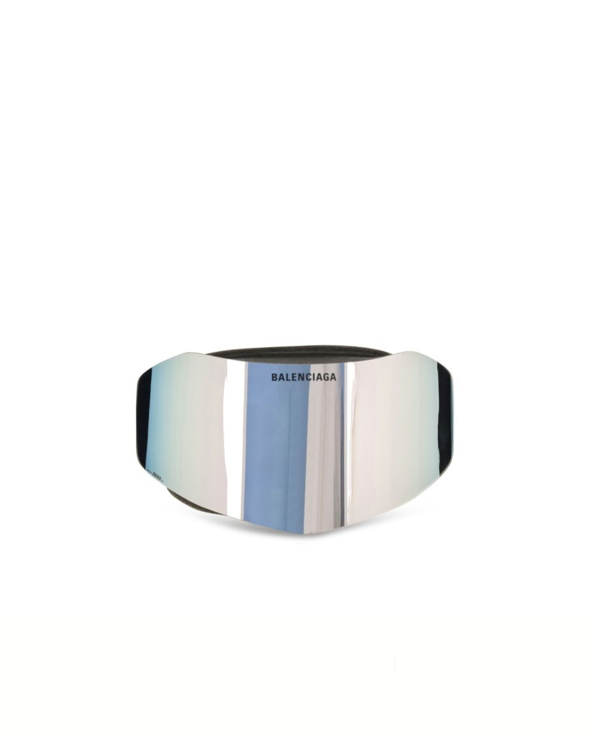 Balenciaga Ski Mask Mirrored Sunglasses Silver