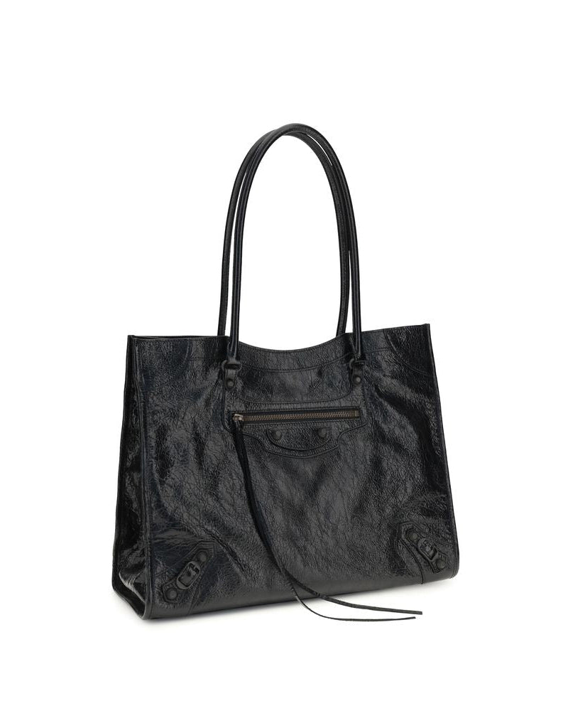 Balenciaga – Small Le City Tote Bag in Pelle Nera Vintage