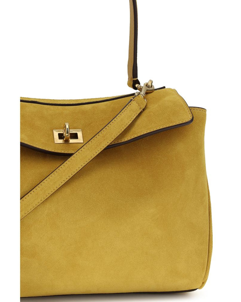 Balenciaga – Small Rodeo Handbag Yellow Suede