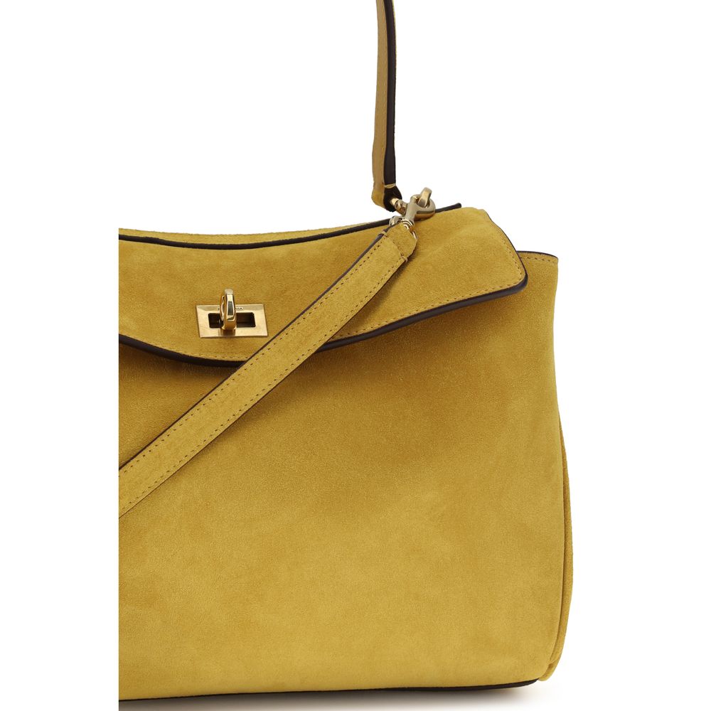 Balenciaga – Small Rodeo Handbag Yellow Suede