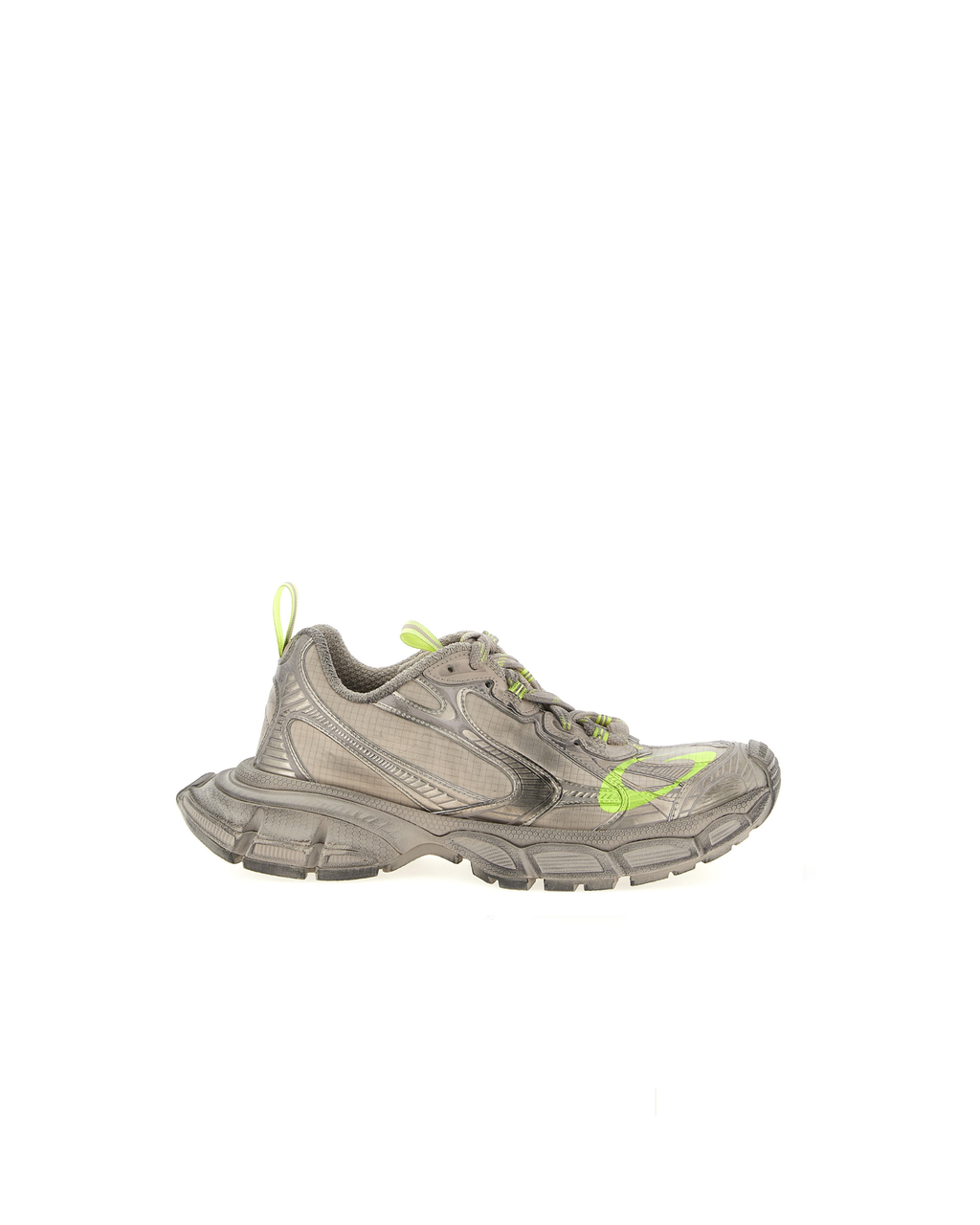 Balenciaga – Sneakers 3XL Grigio con dettagli giallo fluo