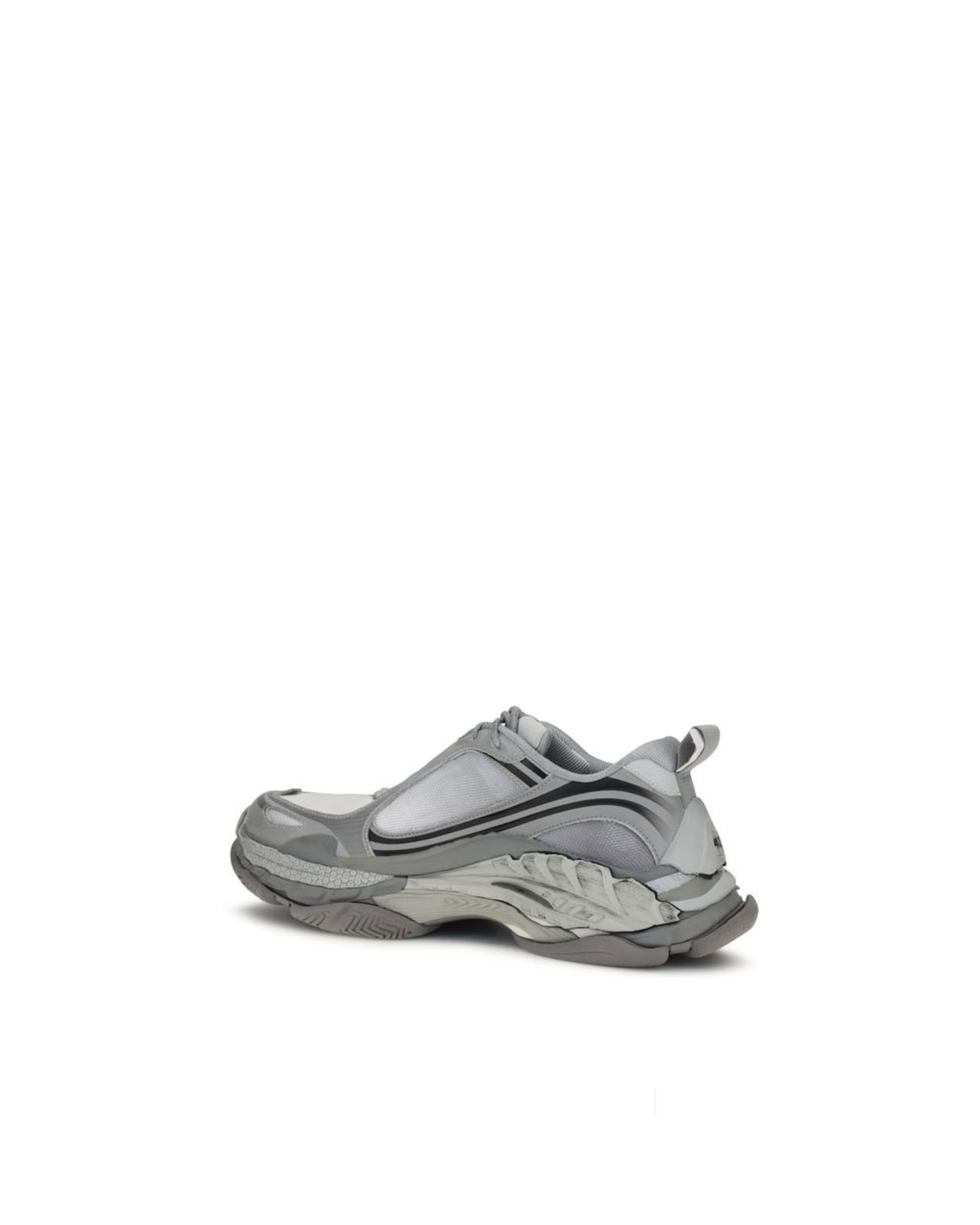 Balenciaga – Sneakers Triple S Ice Grey, White e Silver con Maxi Suola Multistrato