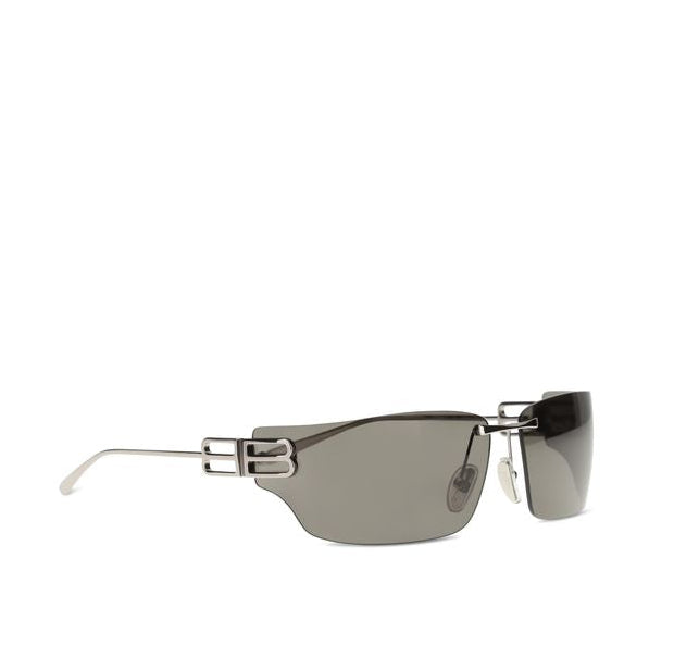 Balenciaga – Square Rimless Sunglasses Silver