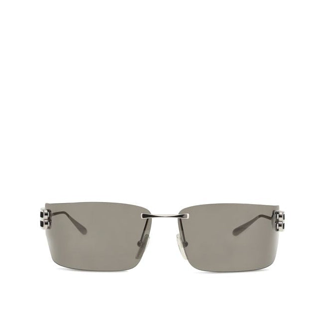 Balenciaga – Square Rimless Sunglasses Silver