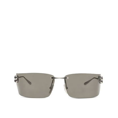 Balenciaga – Square Rimless Sunglasses Silver