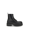 Balenciaga - Strike Lace-Up Boots – Anfibi in Pelle Nera da Uomo