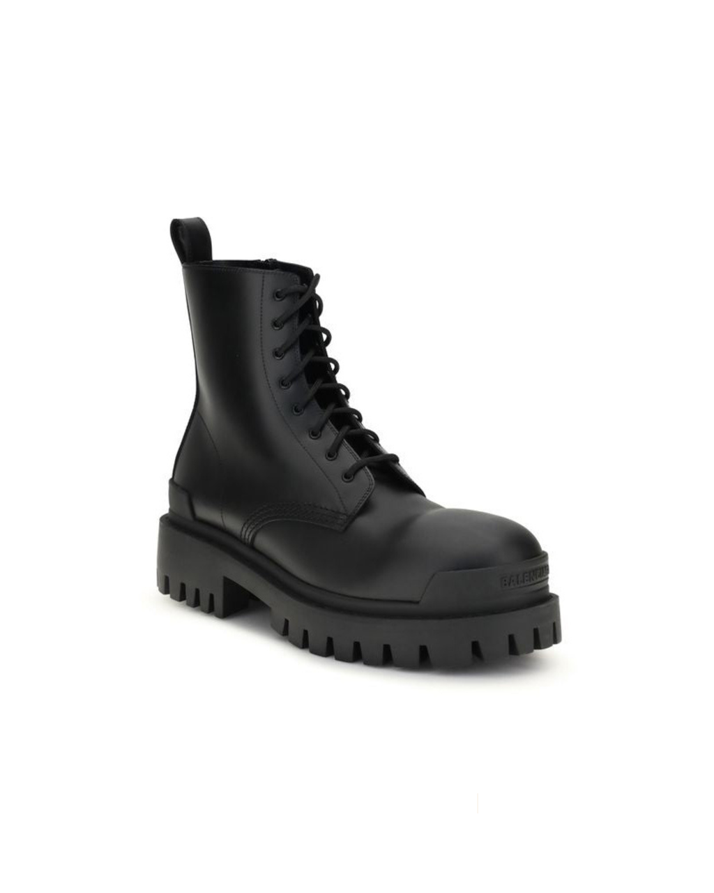 Balenciaga - Strike Lace-Up Boots – Anfibi in Pelle Nera da Uomo