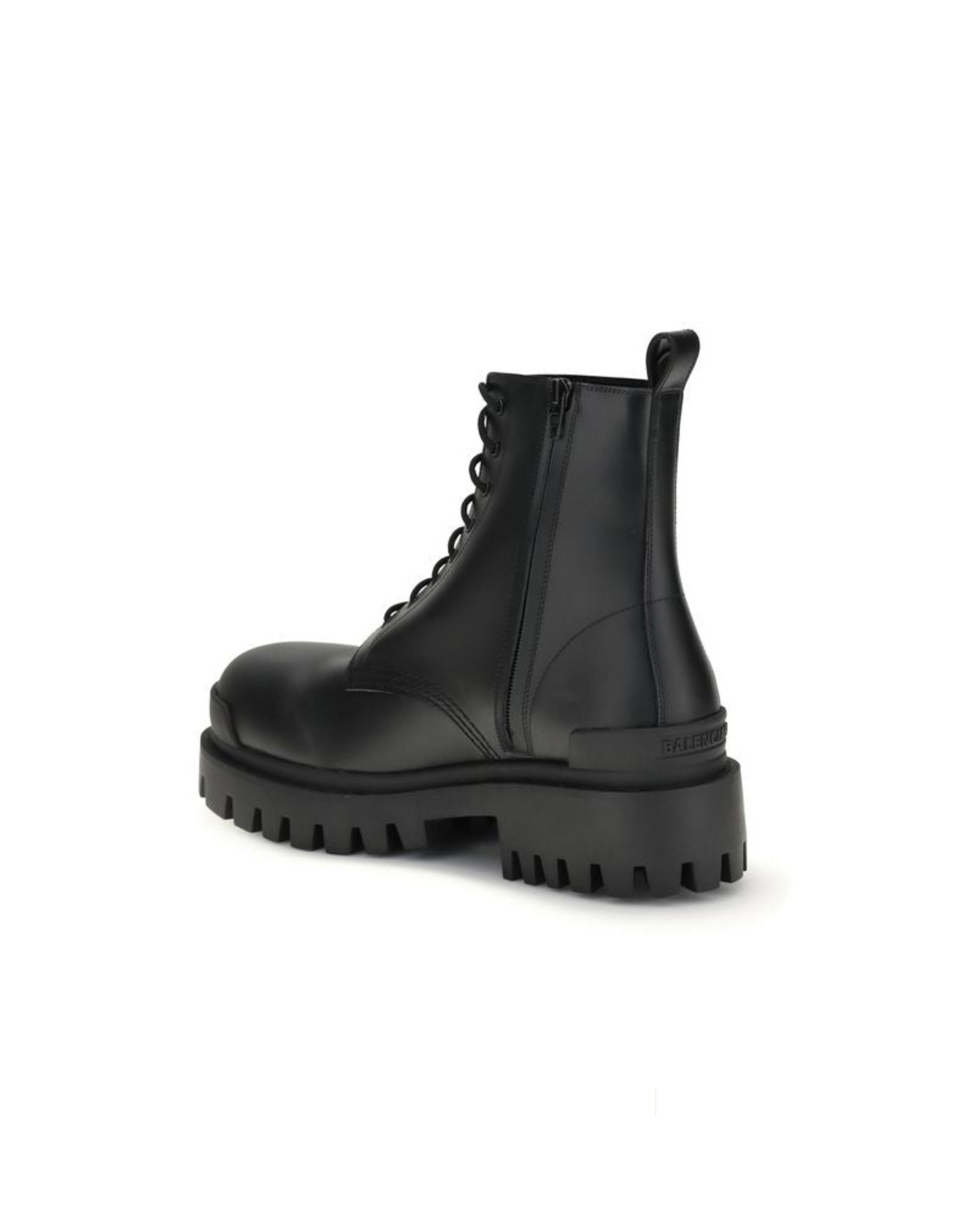 Balenciaga - Strike Lace-Up Boots – Anfibi in Pelle Nera da Uomo