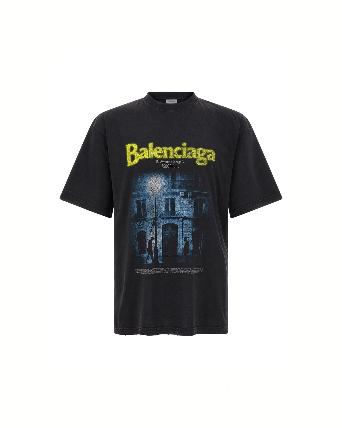 Balenciaga The Address Dry Jersey T-Shirt Nera