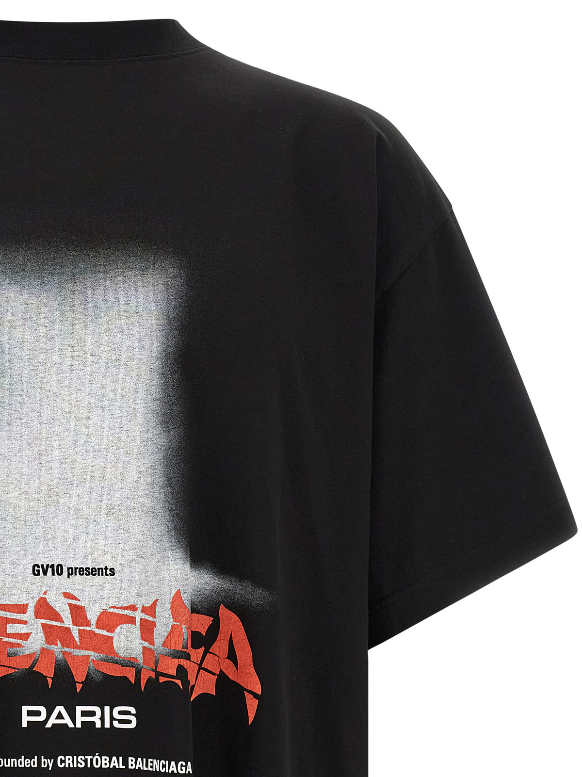 Balenciaga The Door Oversized T-Shirt Nera