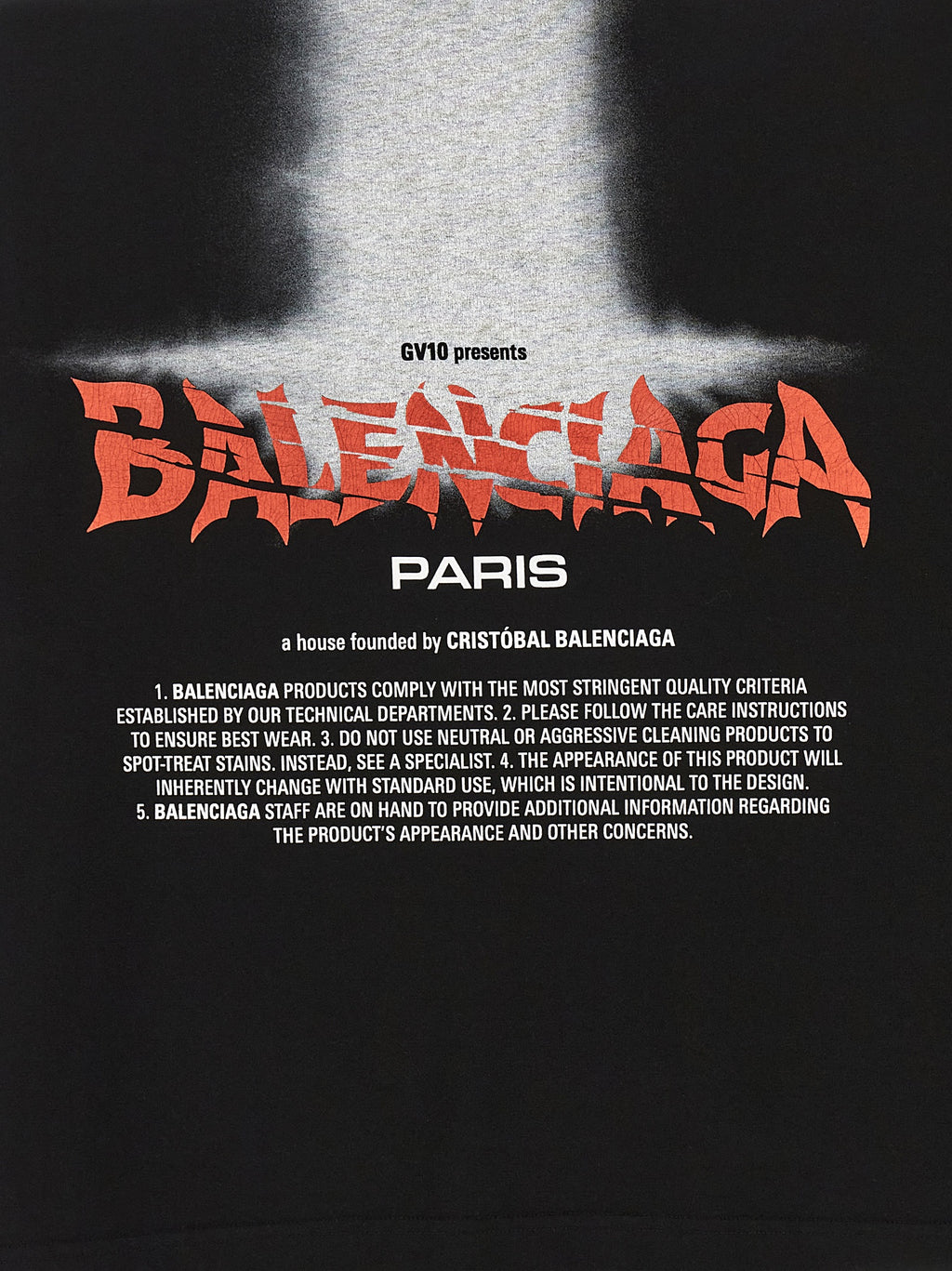 Balenciaga The Door Oversized T-Shirt Nera
