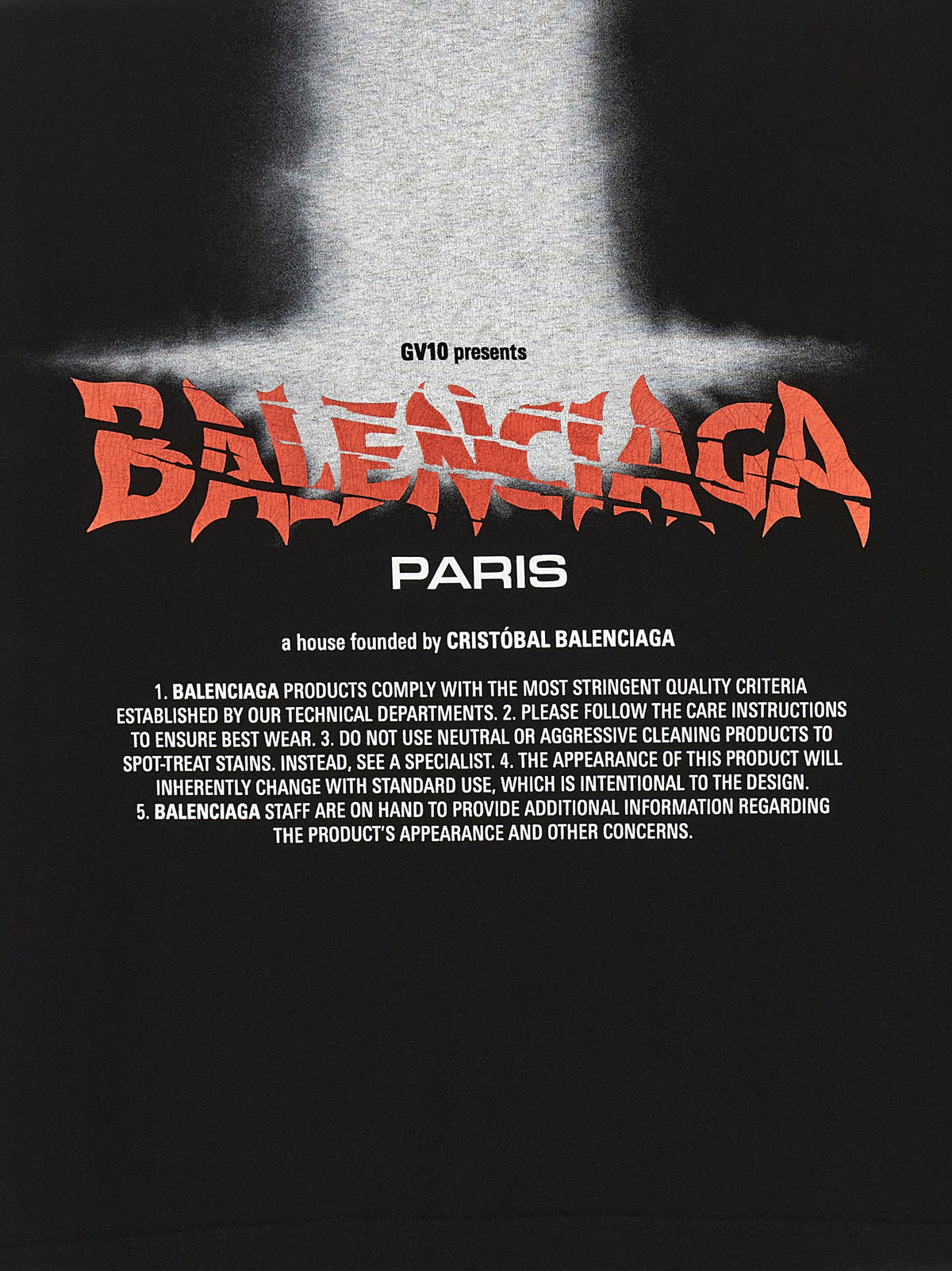 Balenciaga The Door Oversized T-Shirt Nera