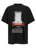 Balenciaga The Door Oversized T-Shirt Nera