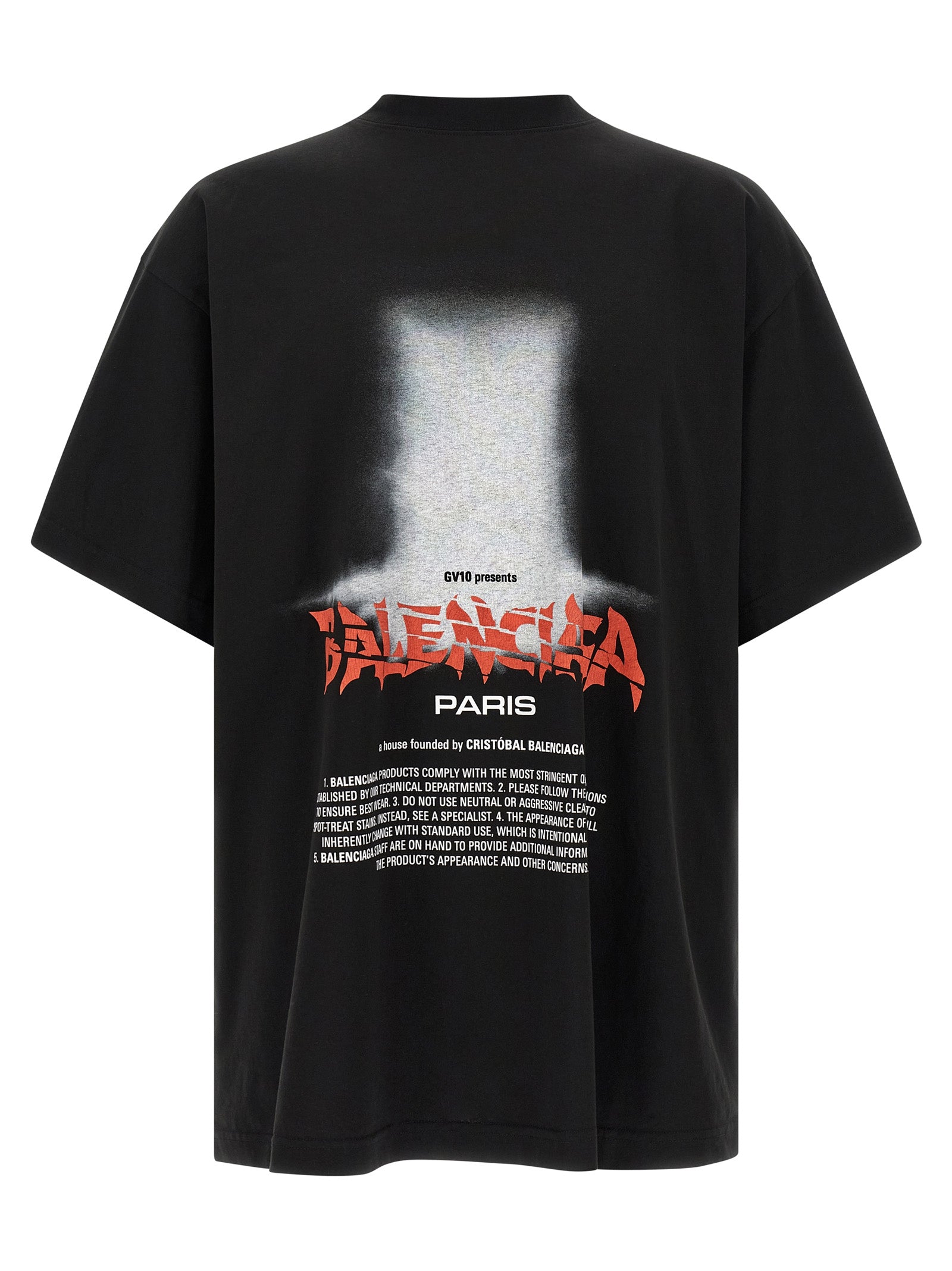Balenciaga The Door Oversized T-Shirt Nera