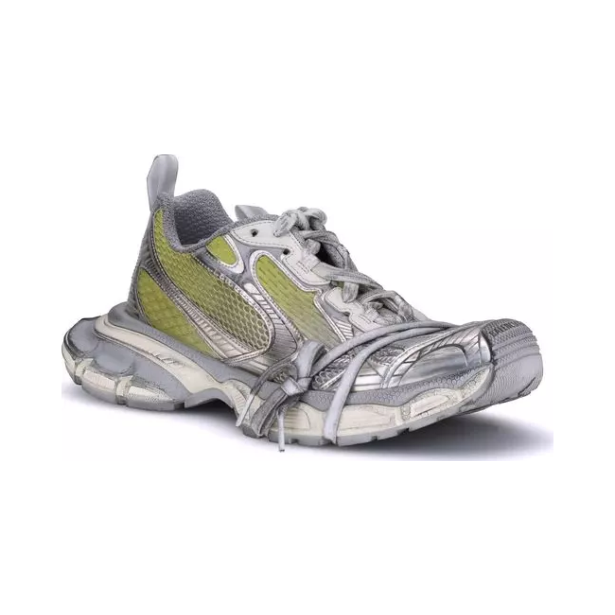 Balenciaga - Track Low Sneakers – Grey / Green - Man