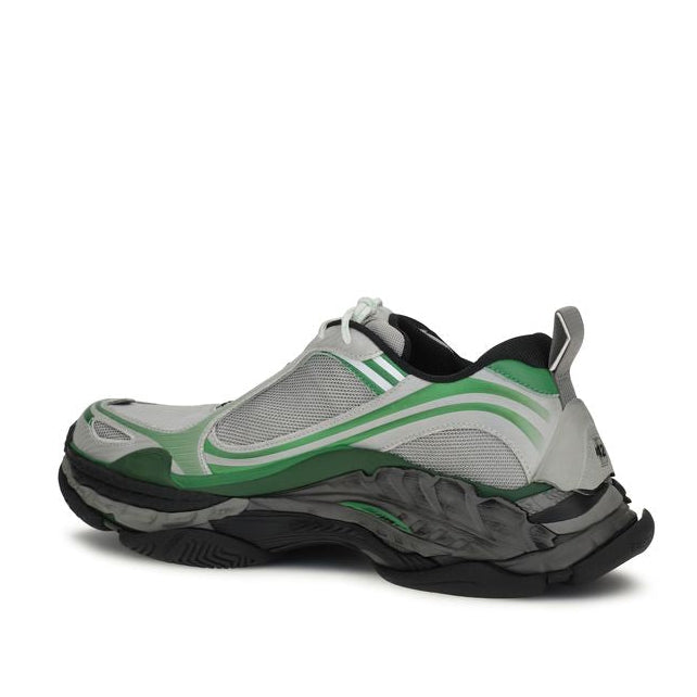 Balenciaga – Triple S Sneakers Bianco, Verde e Nero dal Look Distressed