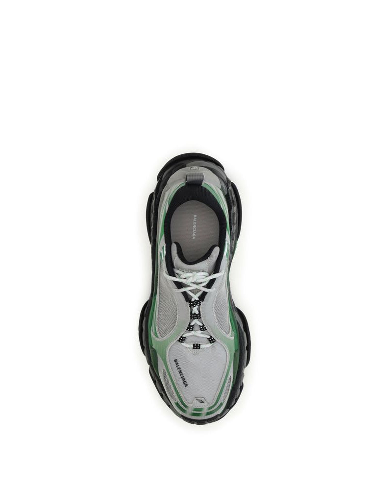 Balenciaga – Triple S Sneakers Bianco, Verde e Nero dal Look Distressed