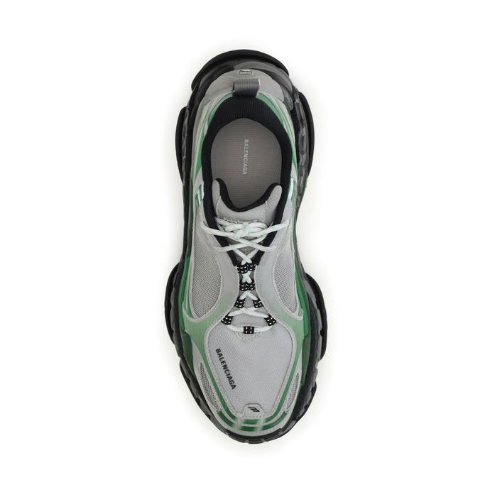 Balenciaga – Triple S Sneakers Bianco, Verde e Nero dal Look Distressed