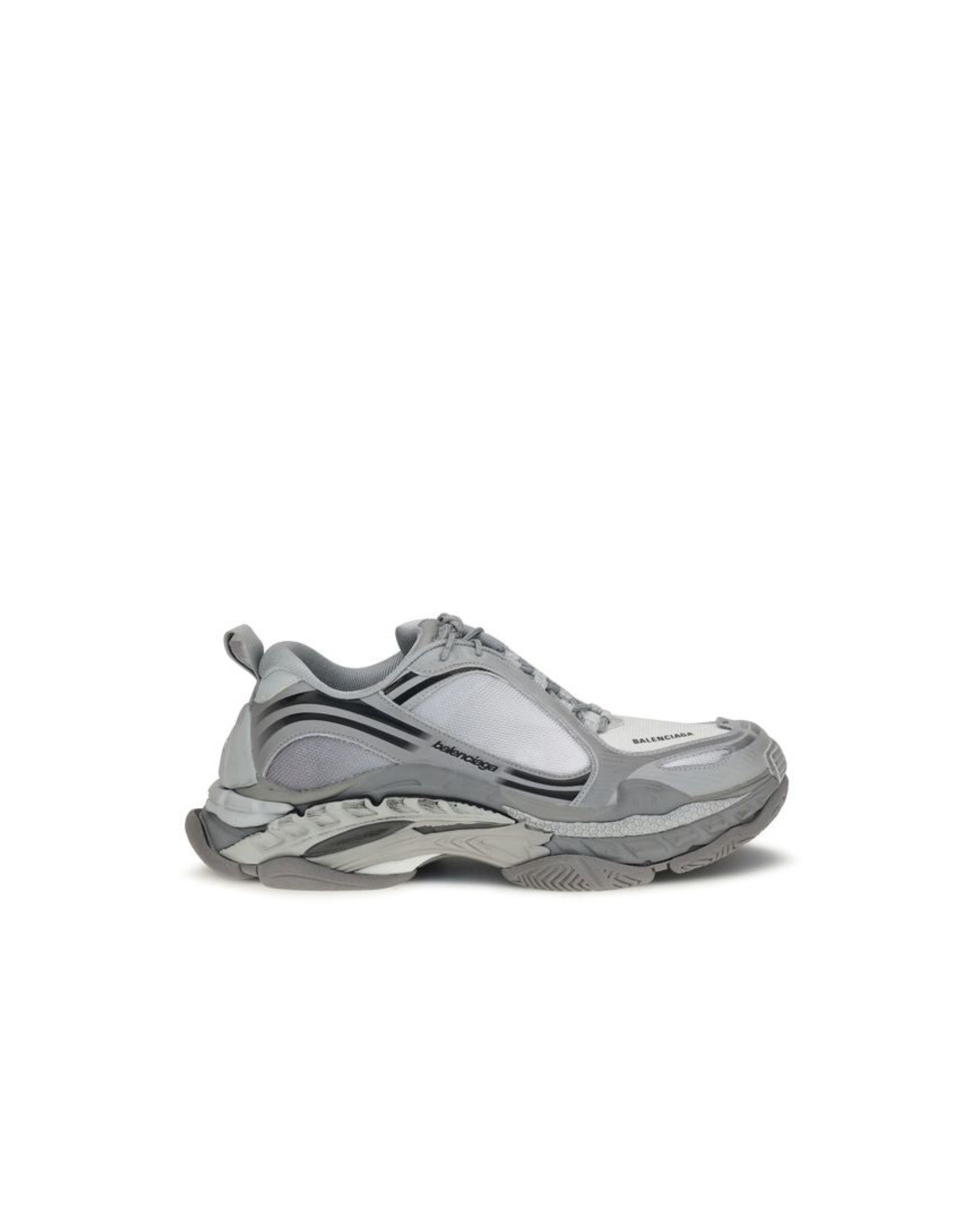 Balenciaga – Triple S Sneakers Grigio e Bianco dal Look Distressed