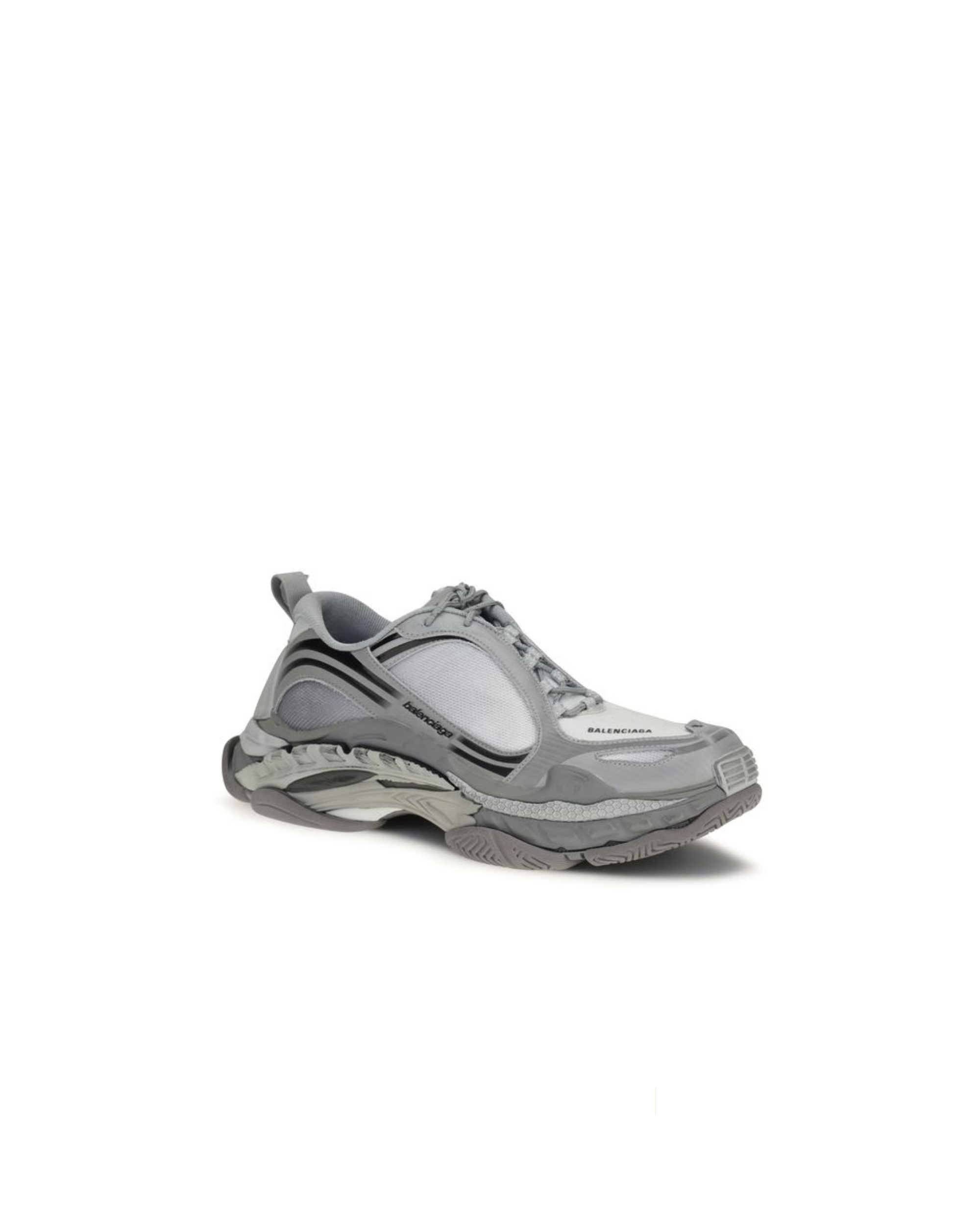 Balenciaga – Triple S Sneakers Grigio e Bianco dal Look Distressed