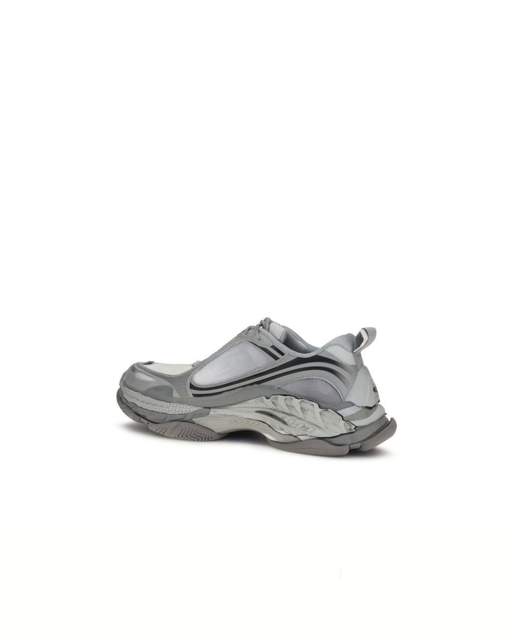 Balenciaga – Triple S Sneakers Grigio e Bianco dal Look Distressed