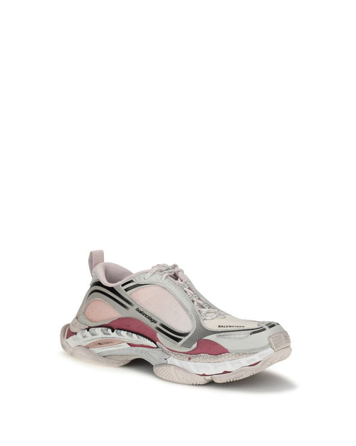 Balenciaga – Triple S Sneakers Rosa Cipria e Bianco dal Look Distressed