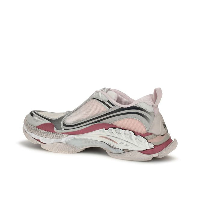 Balenciaga – Triple S Sneakers Rosa Cipria e Bianco dal Look Distressed