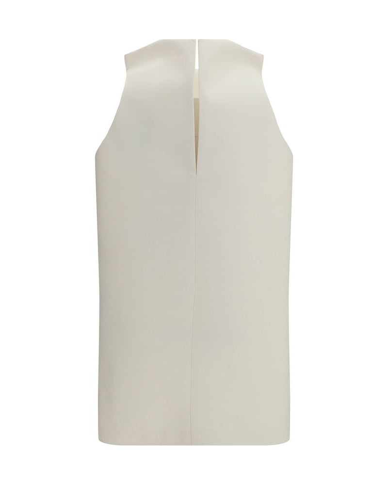 Balenciaga – Vareuse Dress in Lana e Seta Beige dal Design Architettonico