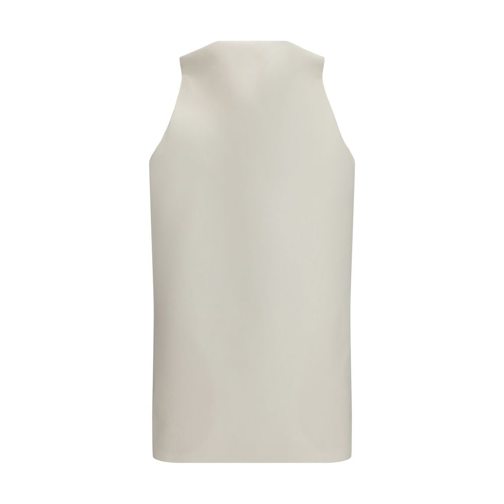Balenciaga – Vareuse Dress in Lana e Seta Beige dal Design Architettonico