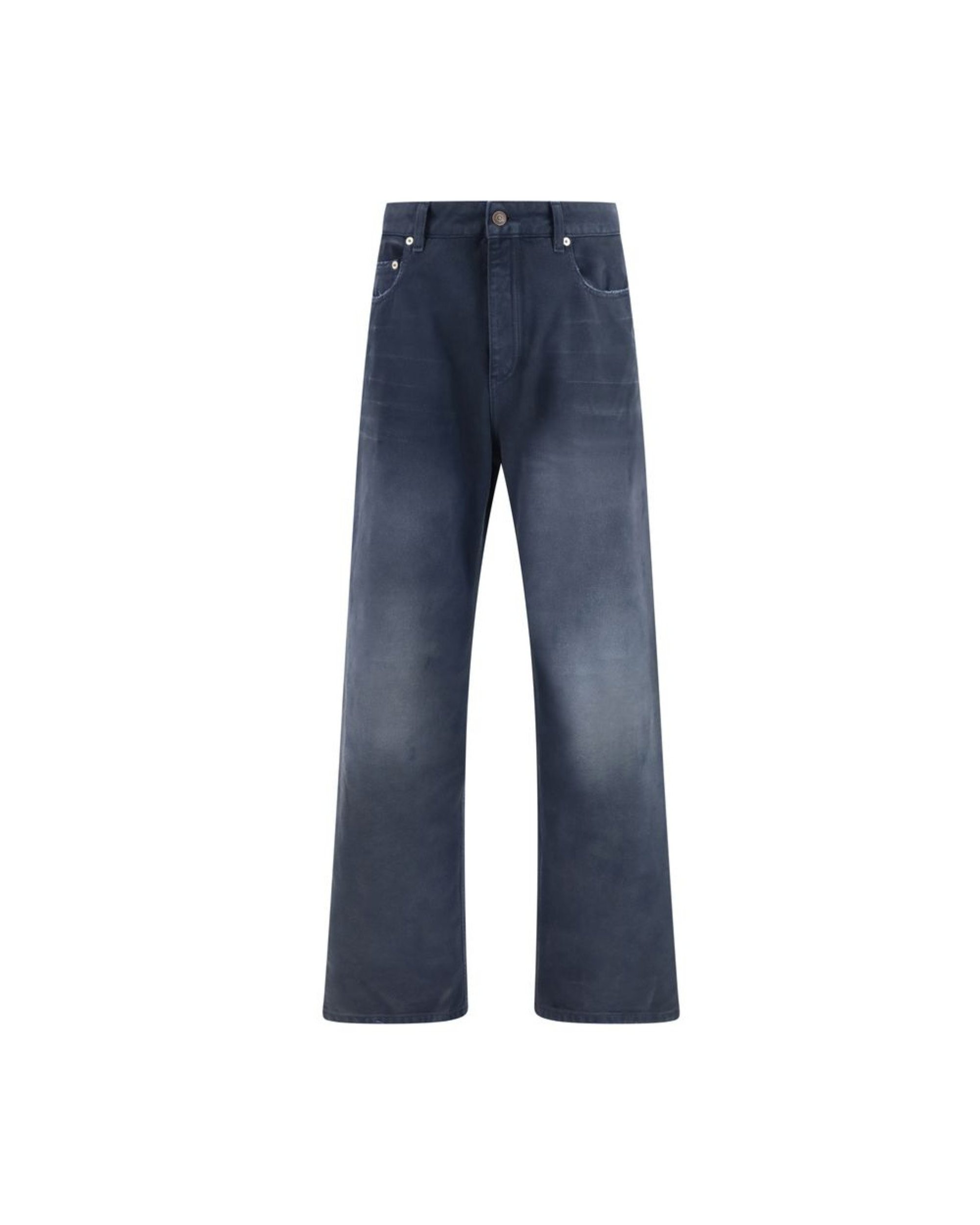 Balenciaga – Wide-Leg Relaxed Fit Jeans in Denim Blu Vintage