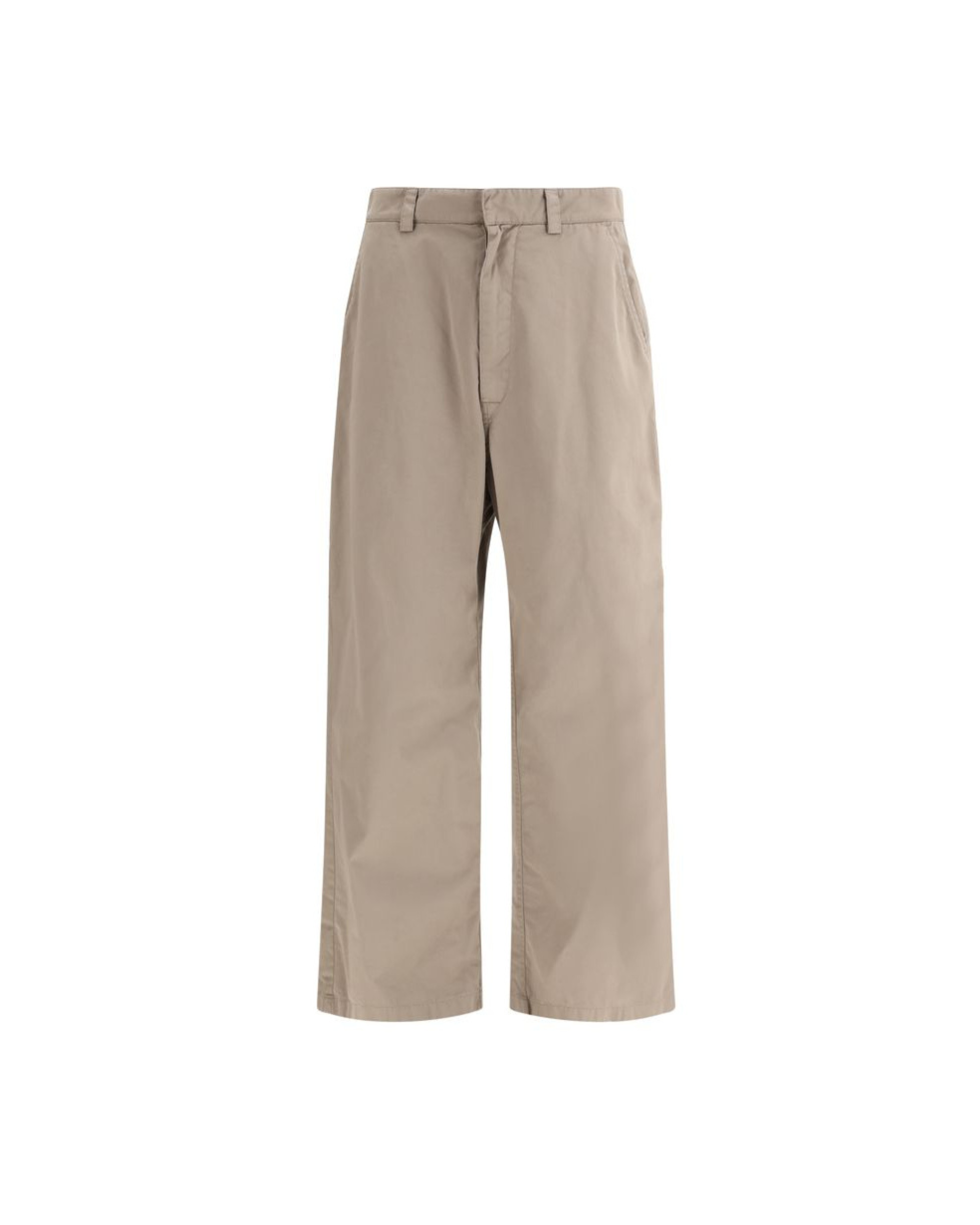 Balenciaga – Workwear Trousers Beige in Cotone Wide-Leg