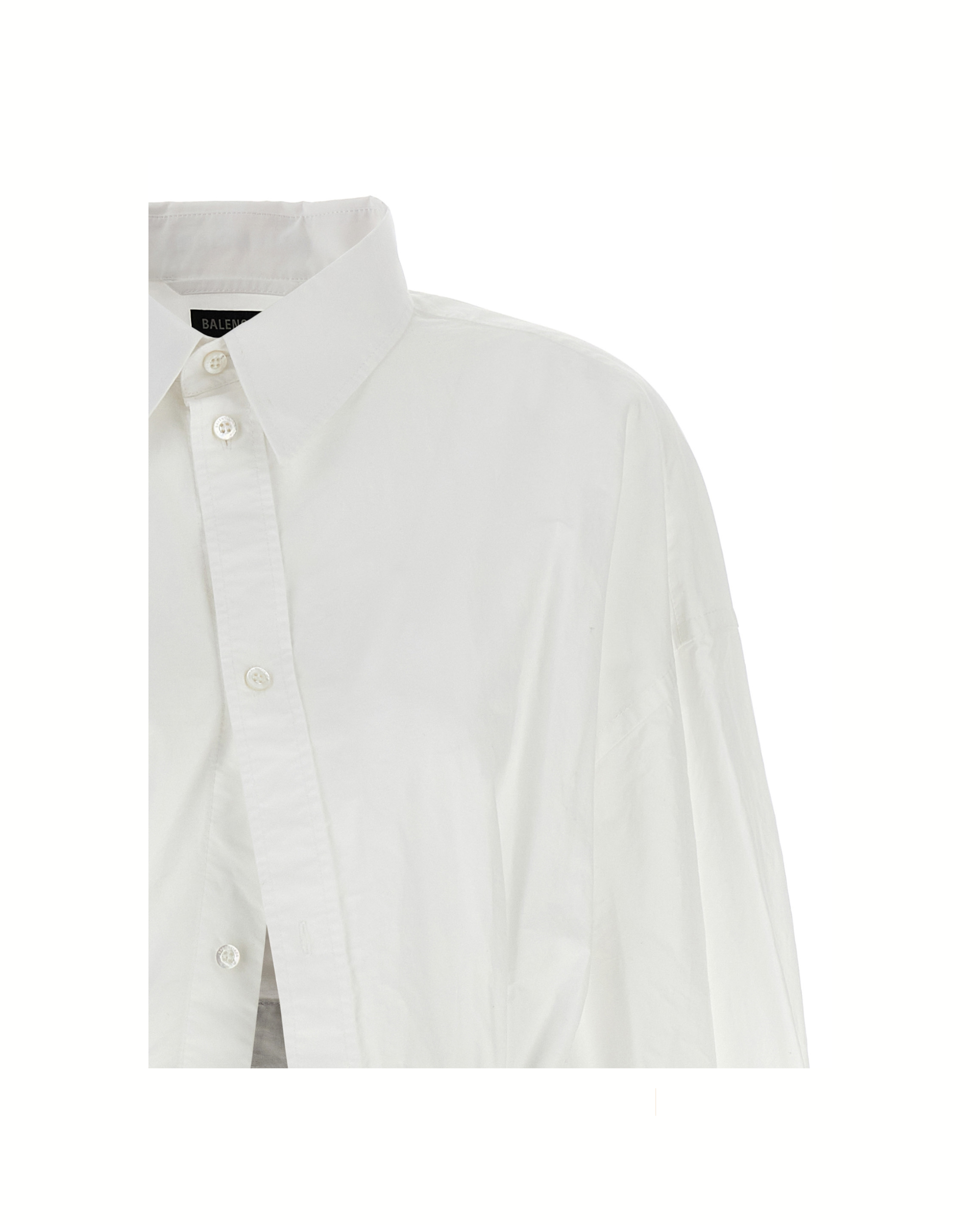 Balenciaga - Wrinkle-Effect Belted Cotton Shirt
