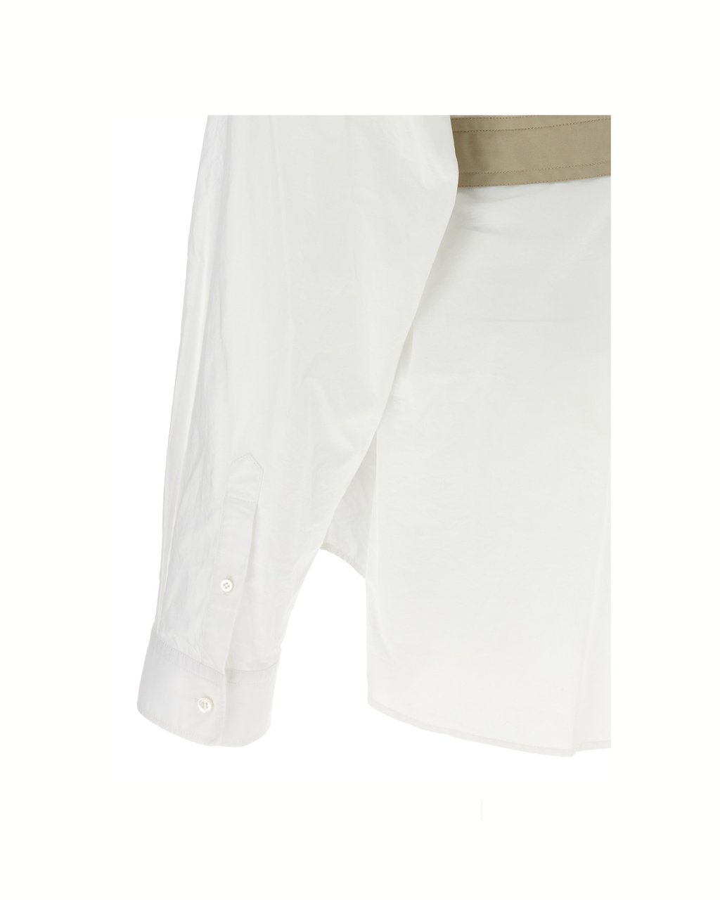 Balenciaga - Wrinkle-Effect Belted Cotton Shirt