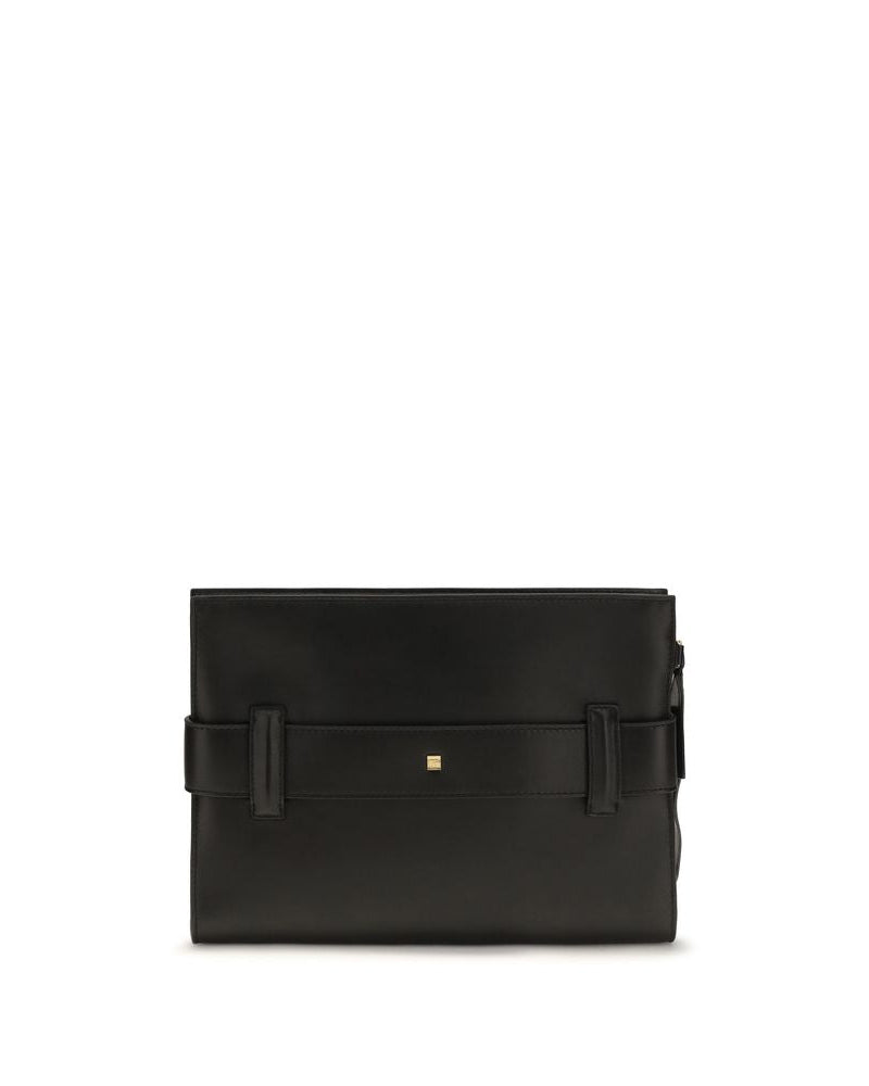 Stile-Ifs-Balmain-Anthem-Clutch-Pelle-Nera-Fibbia-PB