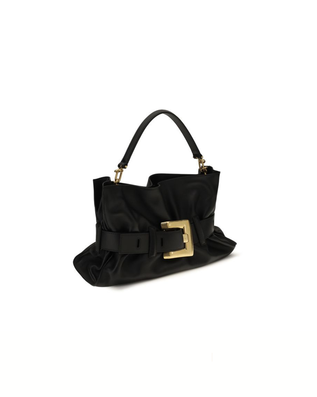 Balmain – Anthem Medium Handbag in Pelle Nera
