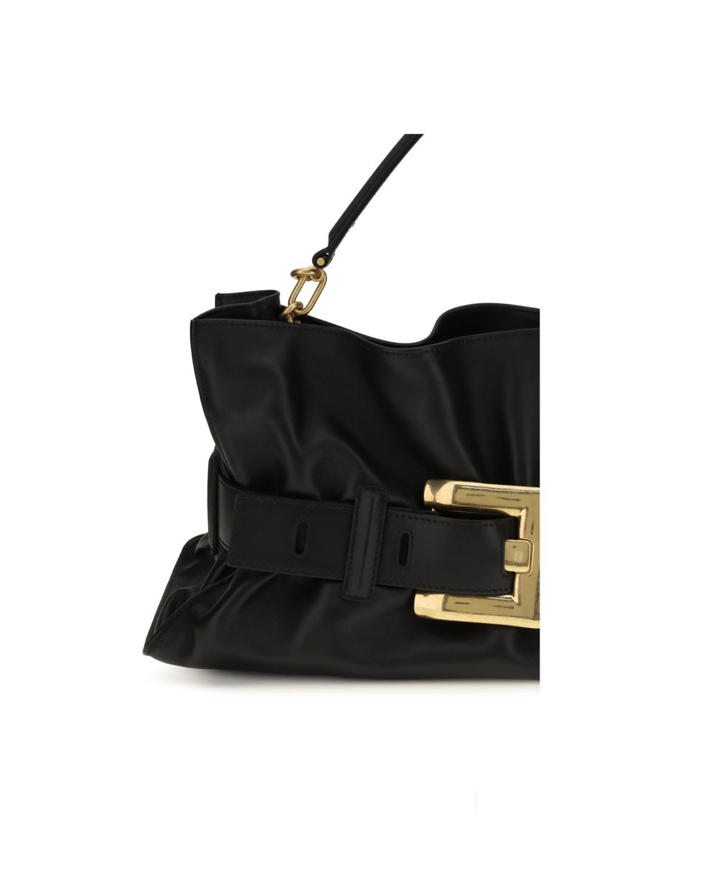 Balmain – Anthem Medium Handbag in Pelle Nera