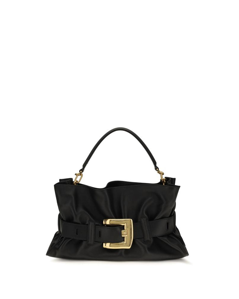 Balmain – Anthem Medium Handbag in Pelle Nera