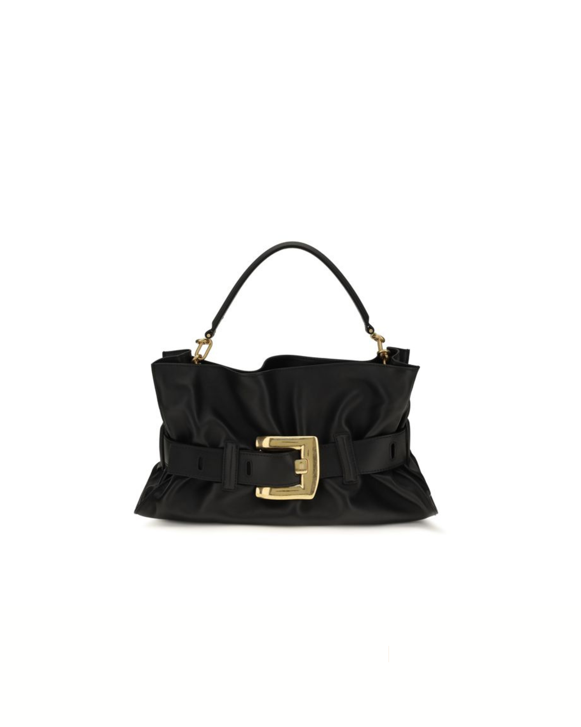 Balmain – Anthem Medium Handbag in Pelle Nera
