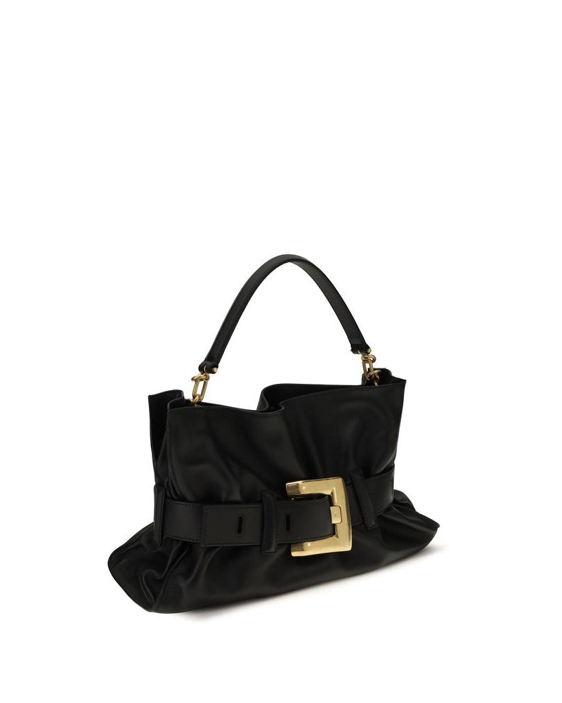 Balmain – Anthem Medium Handbag in Pelle Nera