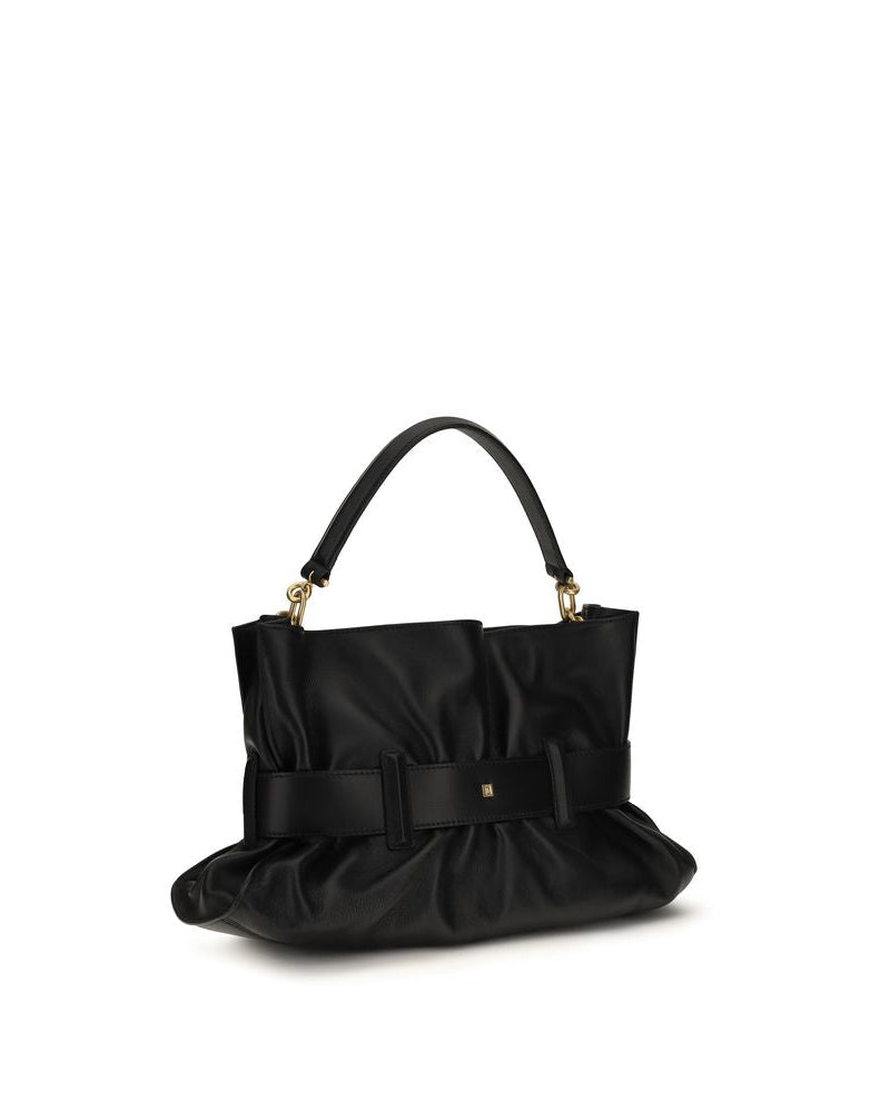 Balmain – Anthem Medium Handbag in Pelle Nera