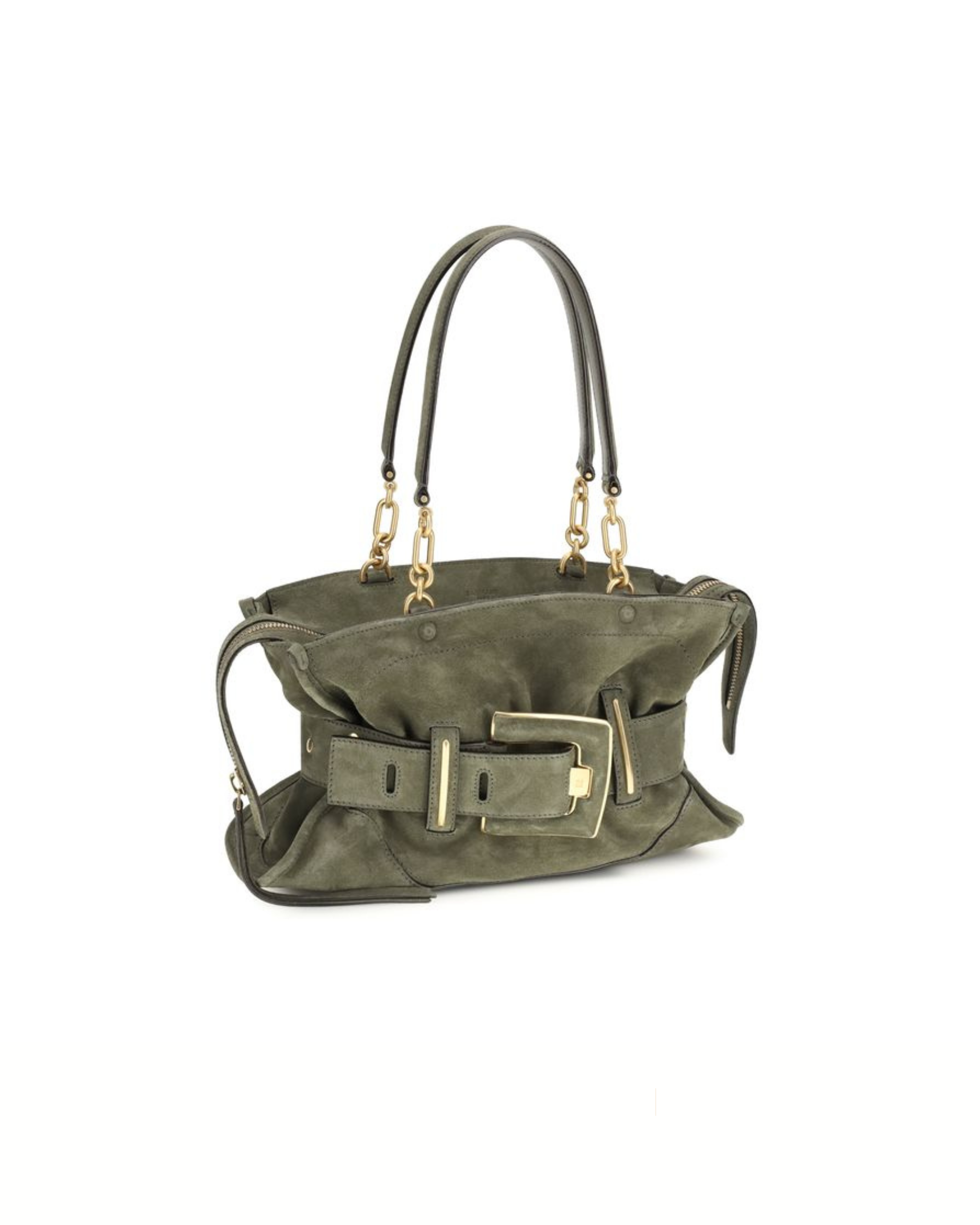 Balmain Anthem Suede Bag