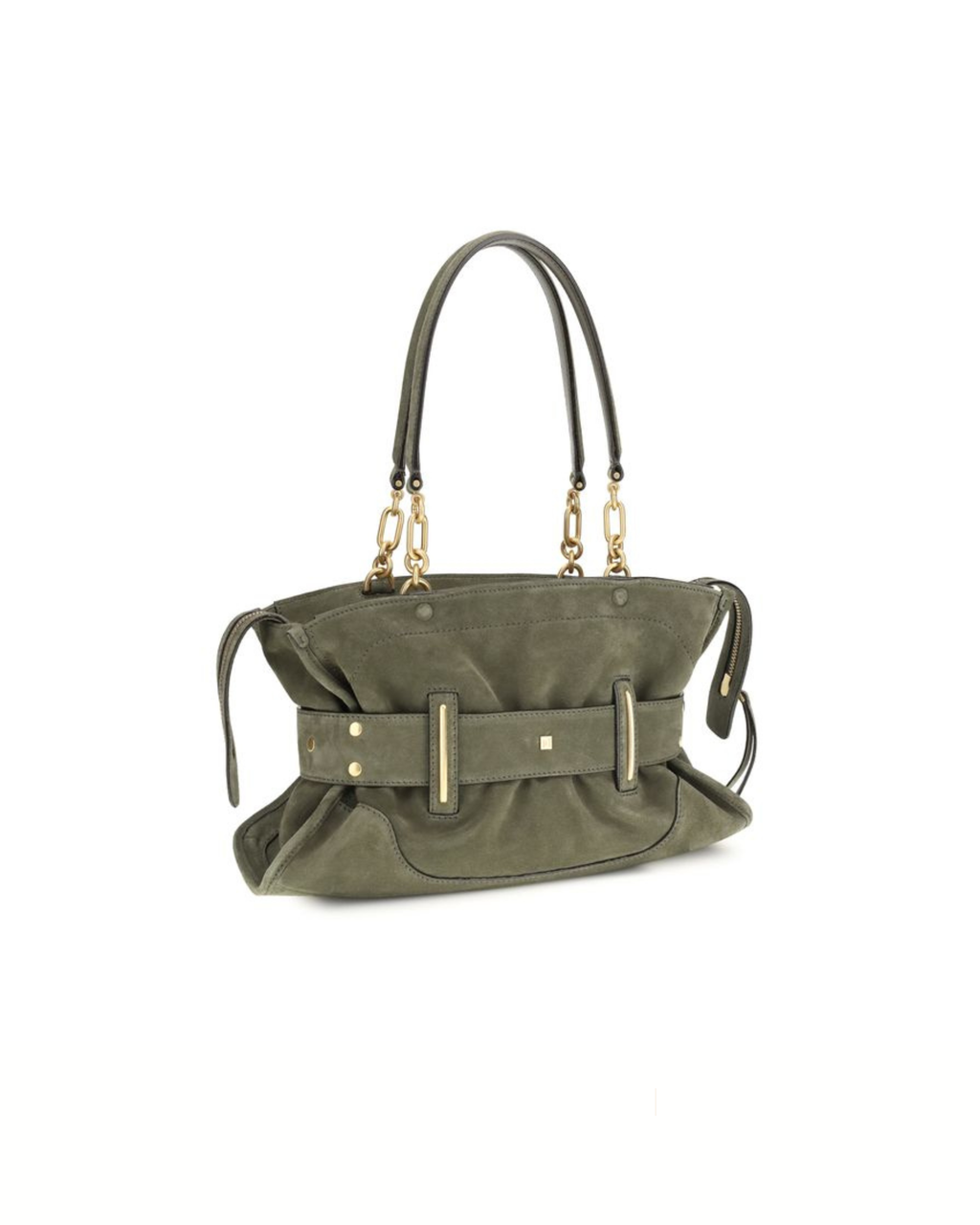 Balmain Anthem Suede Bag