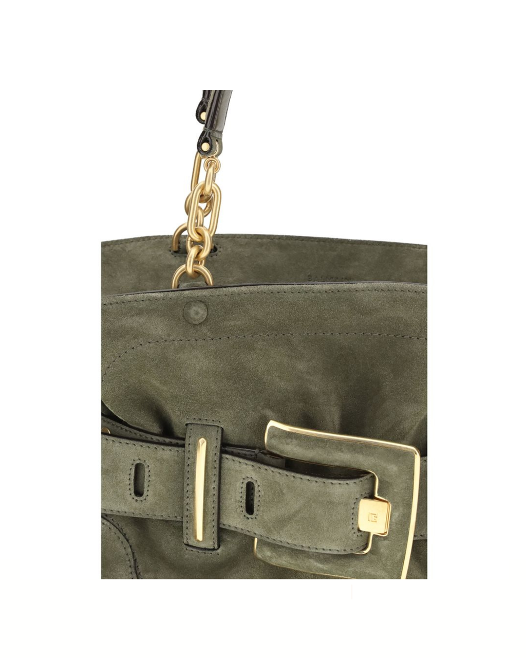 Balmain Anthem Suede Bag