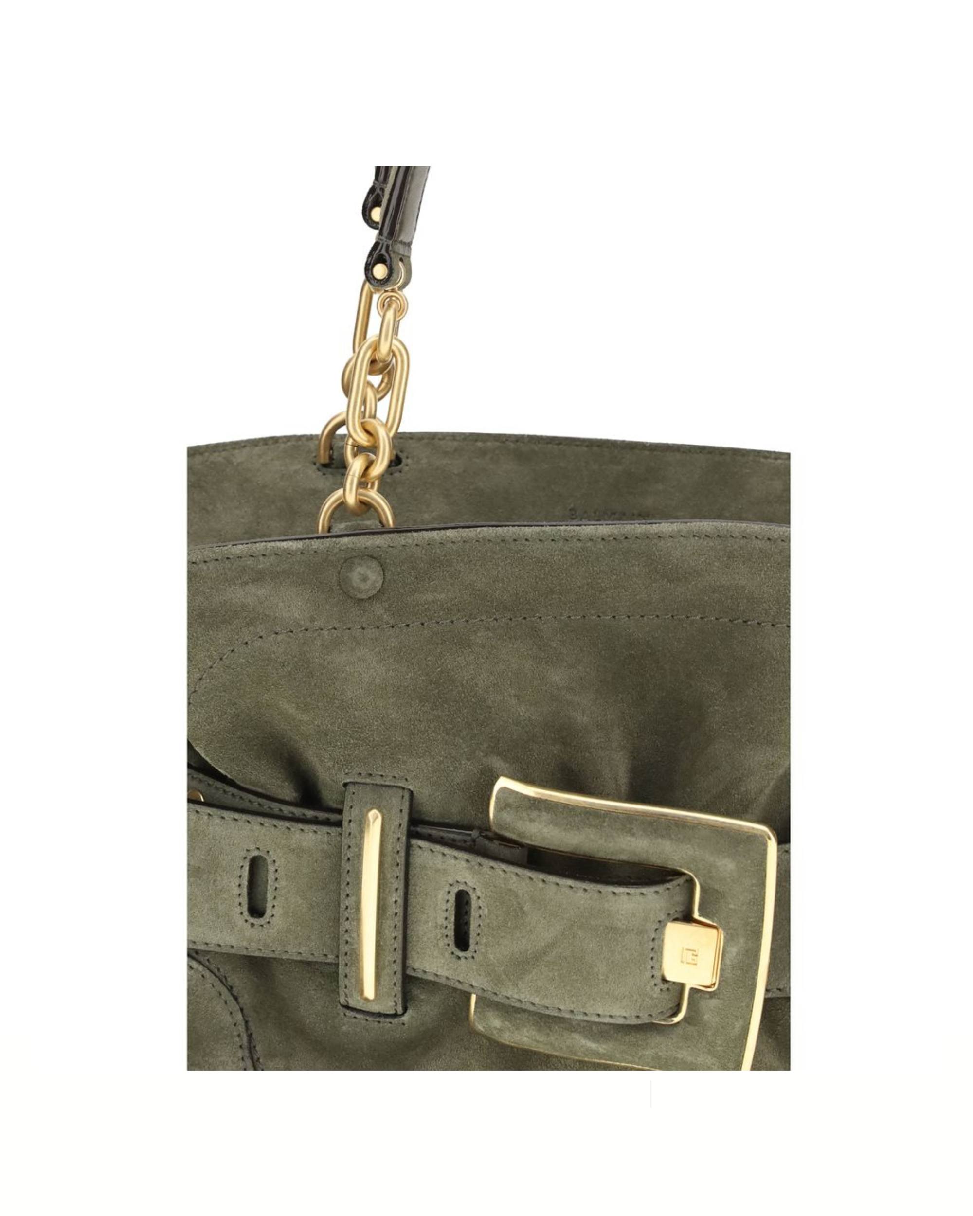 Balmain Anthem Suede Bag