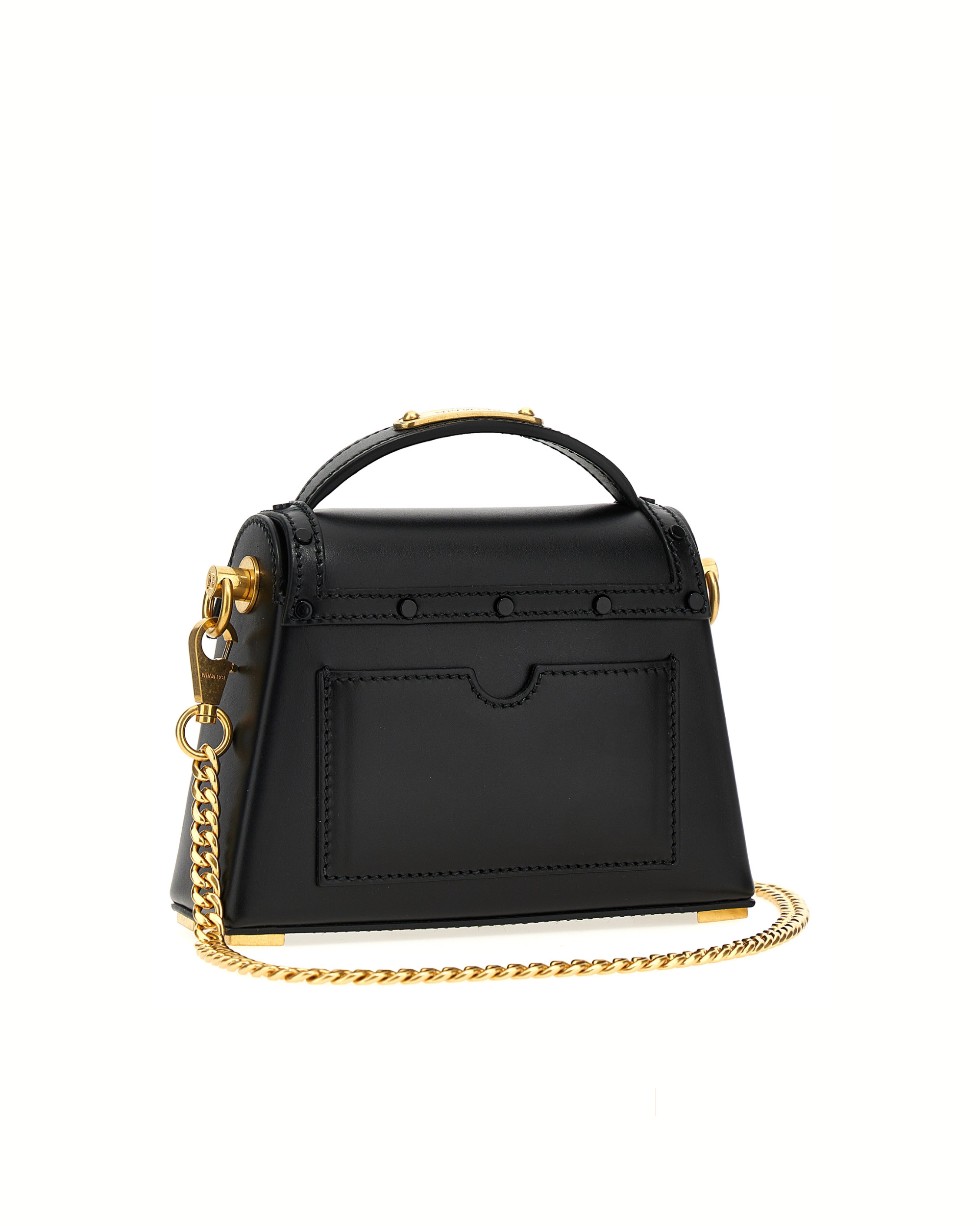 Balmain B-Buzz Dynasty Leather Handbag