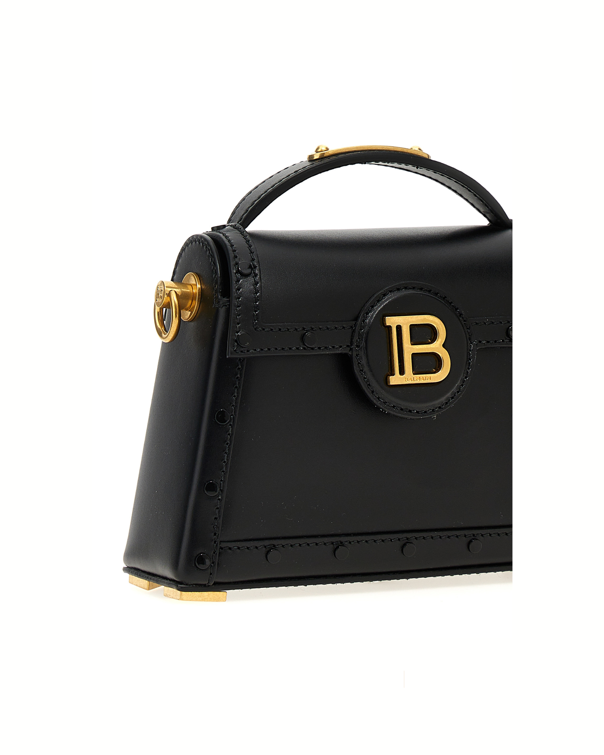 Balmain B-Buzz Dynasty Leather Handbag