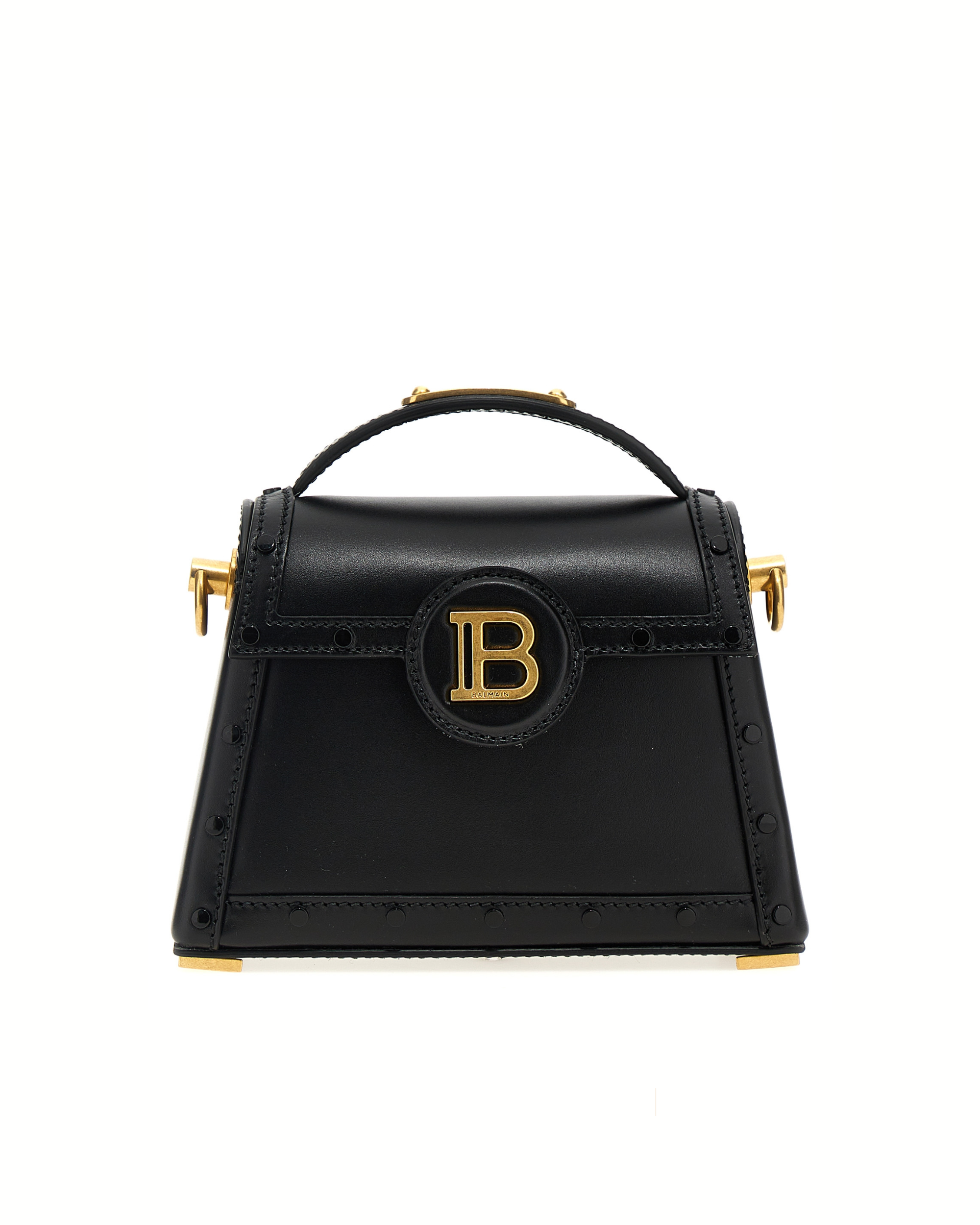 Balmain B-Buzz Dynasty Leather Handbag