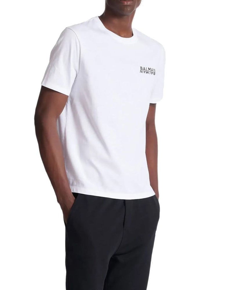 Balmain – Cotton Logo Print T-Shirt White
